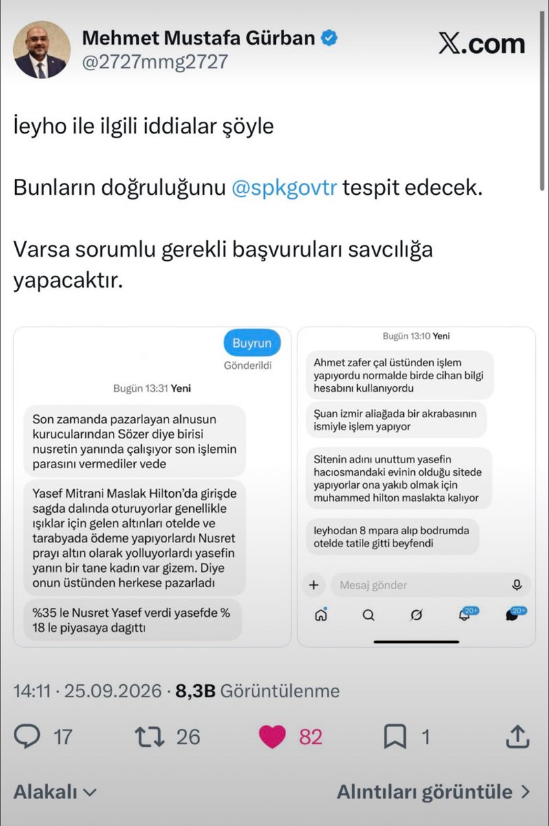 kaankan187's tweet photo. 1.  PARA PİYASASI FONUNUN MANTIĞI KABACA:
   Fonun içeriği vardır (PARANIN NEREYE NASIL KULLANILDIĞINA DAİR) insanların verdiği para bu içeriğe göre yatırılır bu durumda atlas pse para piyasası fonunun içeriğinin %95 inde sıkıntı olmazken parça ödenmemesi imkansızdır para bir yere kaybolmaz yoktan var edilmez var dan yok edilemez .

   2 BU FON DİĞER FONLAR GİBİ HİSSE BARINDIRMAZ HIZLI NAKİTE DÖNEBİLİRDİR EĞER BİR USULSÜZLÜK YAPILIP FONUN İÇERİĞİNE UYULMADAN PARA KULLANILMIŞSA BUNUN SORUMLUSU OLARAK FONUN SAHİPLERİ GEREĞİNİ ÇEKMELİDİR . 

    AMA KAÇ GÜNDÜR GÖRDÜĞÜM FONUN SAHİBLERİNE HİÇBİR ŞEY OLAMDIĞI FONDA PARASI OLANIN TEDİRGİN BEKLEDİĞİDİR İNSANLAR İNTİHAR EDERKEN BİLE HİÇBİR ŞEY OLMAMIŞ GİBİ YAŞAMASI İNSANIN KANINA DOKUNMAKTADIR .   

  İNSANLARI DAVA YOLUYLA KORKUTUP ORAYA GİDİNCEDE MASUM İNSANLARI KALABALIKLA KORKUTMASI KABUL EDİLEMEZ .

  BU KADAR OLAY YARATIP HALA BU İNSANALARA HİÇ
 DOKUNULMAMASI İNSANI CİDDEN YIPRATMAKTADIR .

   BU İNSANALR ZAMANINDA CHP YAKININDA DURARKEN ŞİMDİ AKP YAKININDA DURUP KENDİNE ÖZGÜVENLE BU HAREKETLERİ YAPMAKTADIRLAR RİCA EDİYORUM BU İNSANALRA BİR YAPTIRIM YAPIN ALTINBAŞ ÜNİVERSİTESİ SAYAMADAĞIM BİR SÜRÜ MAL VARLIKLARI ÇAKILI ŞEKİLDE TÜRKİYEDEDİR İNSANLARIN BİR TL Sİ KALMAZKEN BU DURUMA SOKAN İNSNALARIN HİÇ ETKİLENMEDEN DURMAMASI LAZIM .

 BİR CANIMI BIRAKTILAR ONUDA ALANA KADAR BIRAKMAYACAĞIM BU KONUYU . 

@RTErdogan @SavciSayan @2727mmg2727 @tcbestepe @memetsimsek @abakingurlek @AtlasPortfoy @SerdarAltnbs @AlnusYatirim