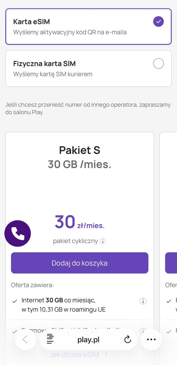 Lee_points's tweet photo. 保号卡又多一家：波兰Play24。

开卡需买30PLN（8U）套餐，保号充值5PLN（1.6U）一年，VoWiFi随便拉，可选号。

优点说完说缺点：需KYC和面部识别，支持CN护照，支付需欧洲卡，N26没问题。

新手机号可以不买，但不能不知道。 https://t.co/J1wi3HFdaI
