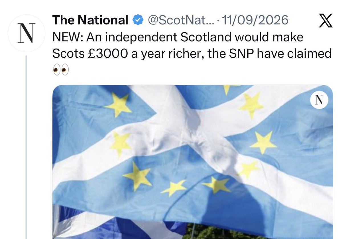 staylorish's tweet photo. Blimey. The rate of inflation in Scottish independence claims is getting out of control. https://t.co/zqWHMKidVP