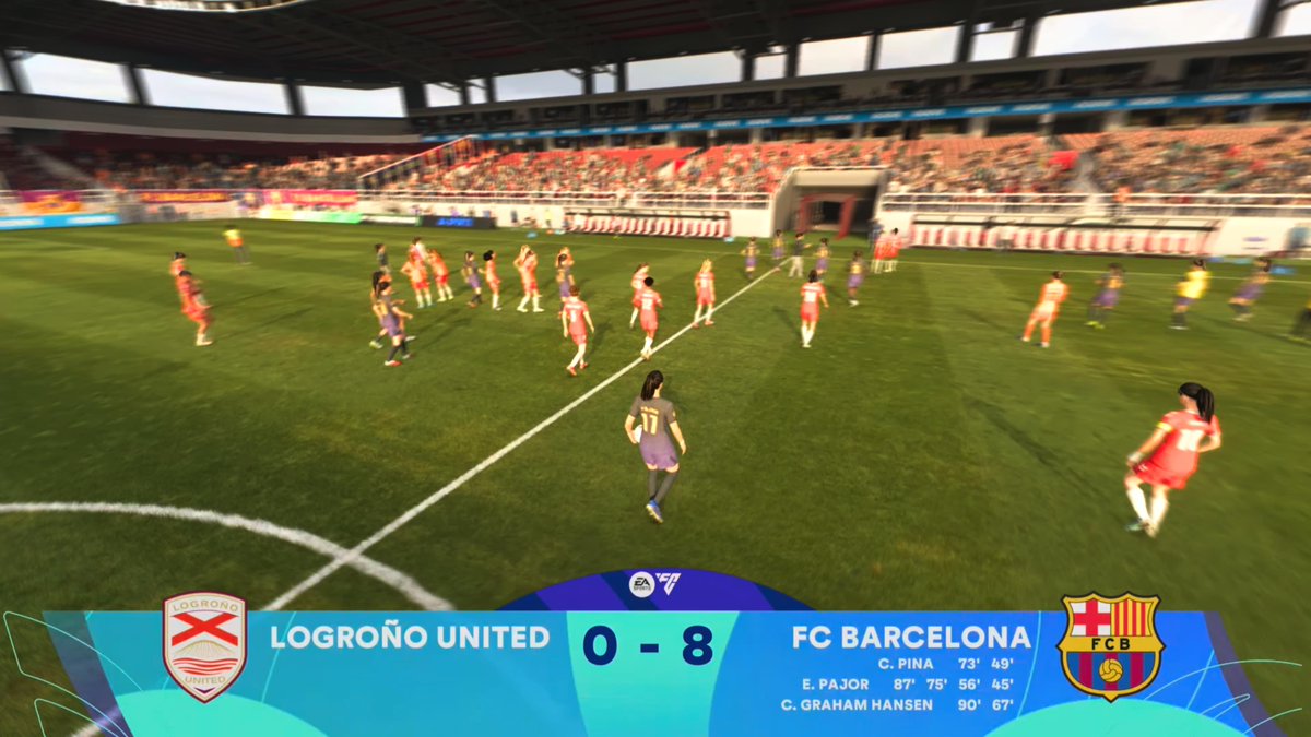alberto_marco8's tweet photo. Apuesta para el partido hoy!! @LogronoUnited 0-8 @FCBfemeni en #EASportsFC27 #FORÇABARÇA #ViscaelBarça i #ViscaCatalunya!! @EASPORTSFC @easportsfces @PlayStation @PlayStationES #PS5Share @LigaF_oficial #LigaFMoeve @DAZN_ES #LigaFenDAZN #LogroñoBarça #LOGvsFCB #LOGvsBAR #LOGvsBCN https://t.co/OzQFF42XCC
