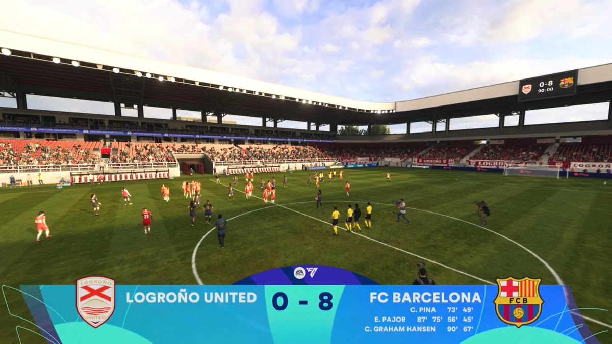 alberto_marco8's tweet photo. Apuesta para el partido hoy!! @LogronoUnited 0-8 @FCBfemeni en #EASportsFC27 #FORÇABARÇA #ViscaelBarça i #ViscaCatalunya!! @EASPORTSFC @easportsfces @PlayStation @PlayStationES #PS5Share @LigaF_oficial #LigaFMoeve @DAZN_ES #LigaFenDAZN #LogroñoBarça #LOGvsFCB #LOGvsBAR #LOGvsBCN https://t.co/OzQFF42XCC