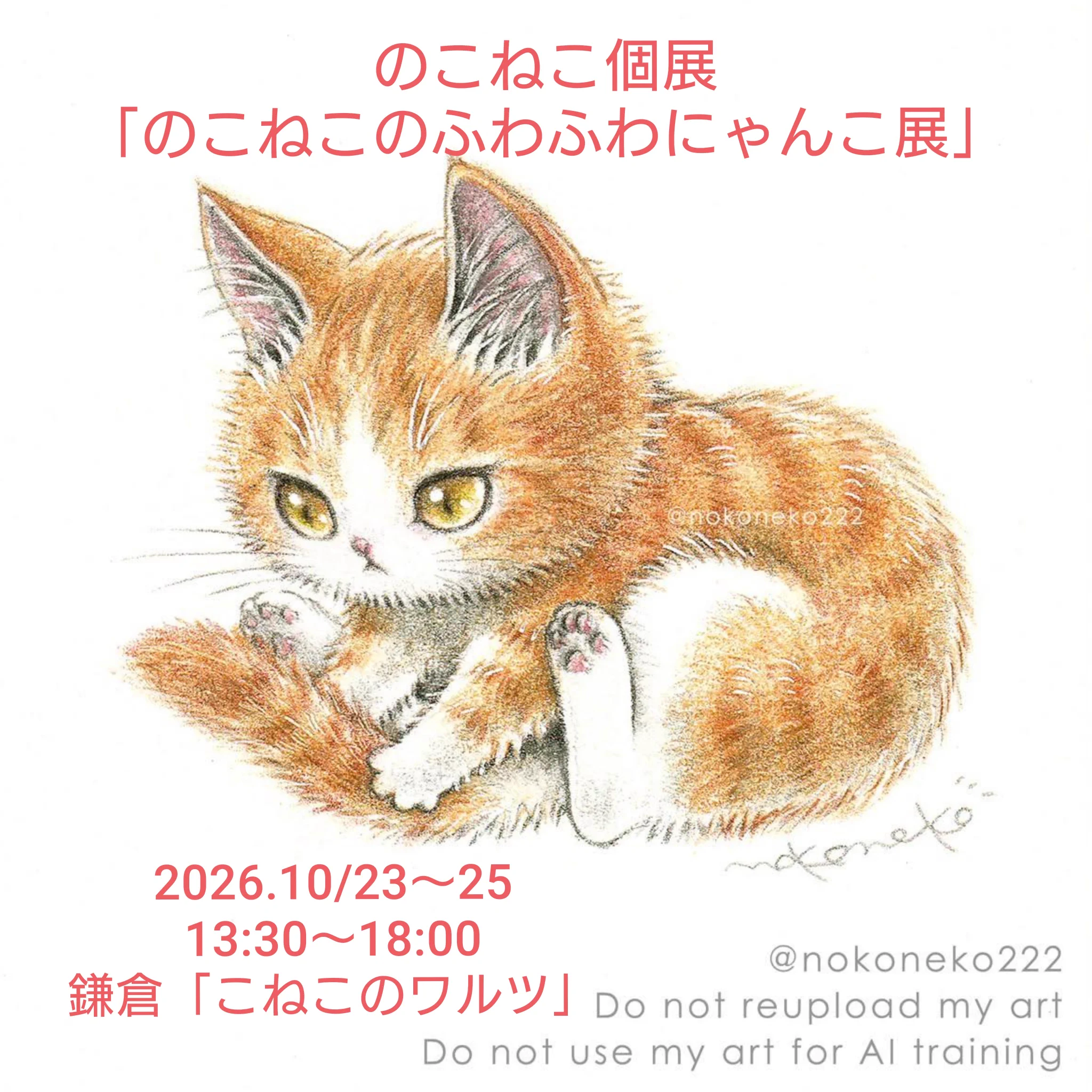 のこねこ🐾ねこ絵描き (@nokoneko222) / X