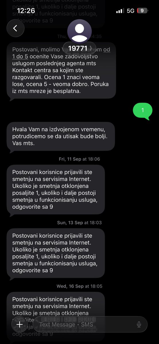 djoku_'s tweet photo. @mts Jel moguce da posle mesec ipo dana i dalje ne mozete da popravite prekide i smetnje. Na call centru govore svaki dsn bice sledeci dan, pa dokle vise? Drzite me kao taoca u placanju usluge koje nemam. https://t.co/gCTcxJZU7T