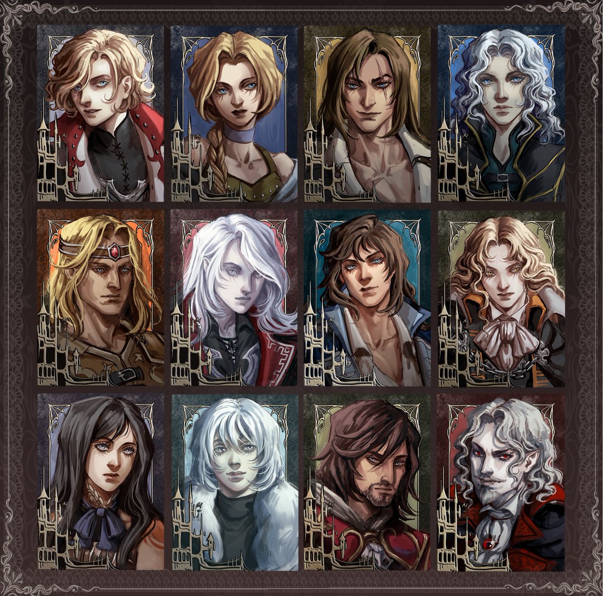 fukkatsu_sumi's tweet photo. This series of drawings is finished, but maybe someday I'll draw the rest of the main characters https://t.co/Wqp9HoVTAO