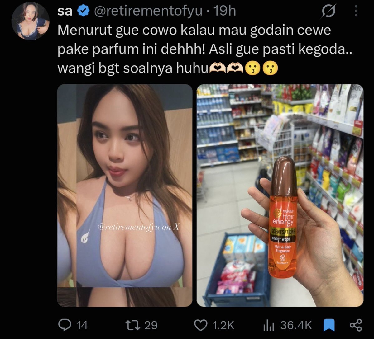 geminrikilner's tweet photo. jujur copywritingnya aga condenscending sih, semacam "hai cowo yang ga laku, coba deh pake parfum ini supaya cewe2 kaya gini demen ama lu"

like. . . it doesnt sit right with me. this is only like about 3 step removed from actual prostitution tbqh https://t.co/MEgylWeZvG