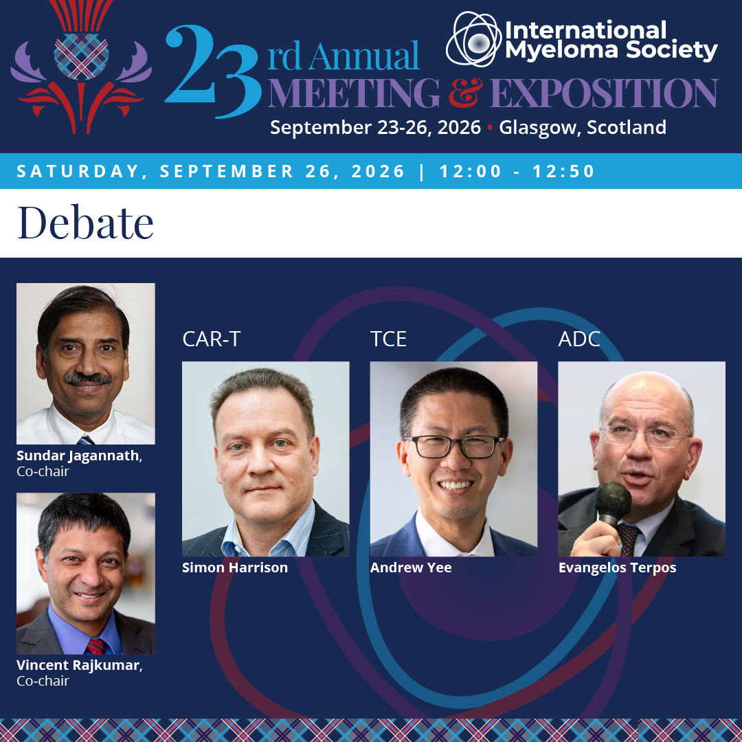 Myeloma Society (@Myeloma_Society) — #IMS26 — conference slide