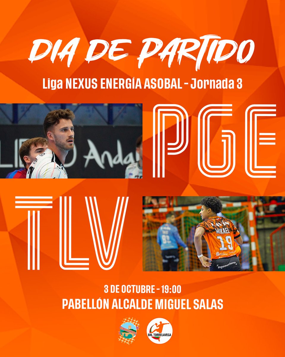 BMTorrelavega's tweet photo. ¡Hoy es sábado de partidazo!
🏆 #MATCHDAY @ASOBAL J.3
🏟️ Alcalde Miguel Salas
⚫️ @AngelXimenezBM 
🟧 #TheOrangeSquad 
💪 #PGETLV #SincioDeNaranja
📺 #ASOBALTV https://t.co/5xwG3Nf3qi