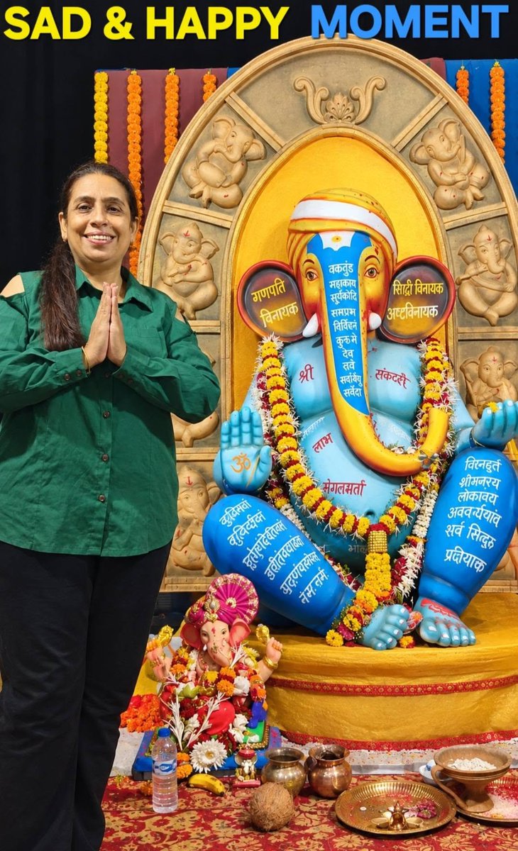DrTipsntoes's tweet photo. GOOD BYE LORD GANESHA...I PRAY FOR HAPPINESS AND LOVE ON OUR PLANET
Regards... Dr. Priyanka Singh
Founder &amp; Director
PRIYANKA'S PETAL HEART FOUNDATION
PRIYANKA'S TIPS N TOES ACADEMY https://t.co/8QNmx4efjc