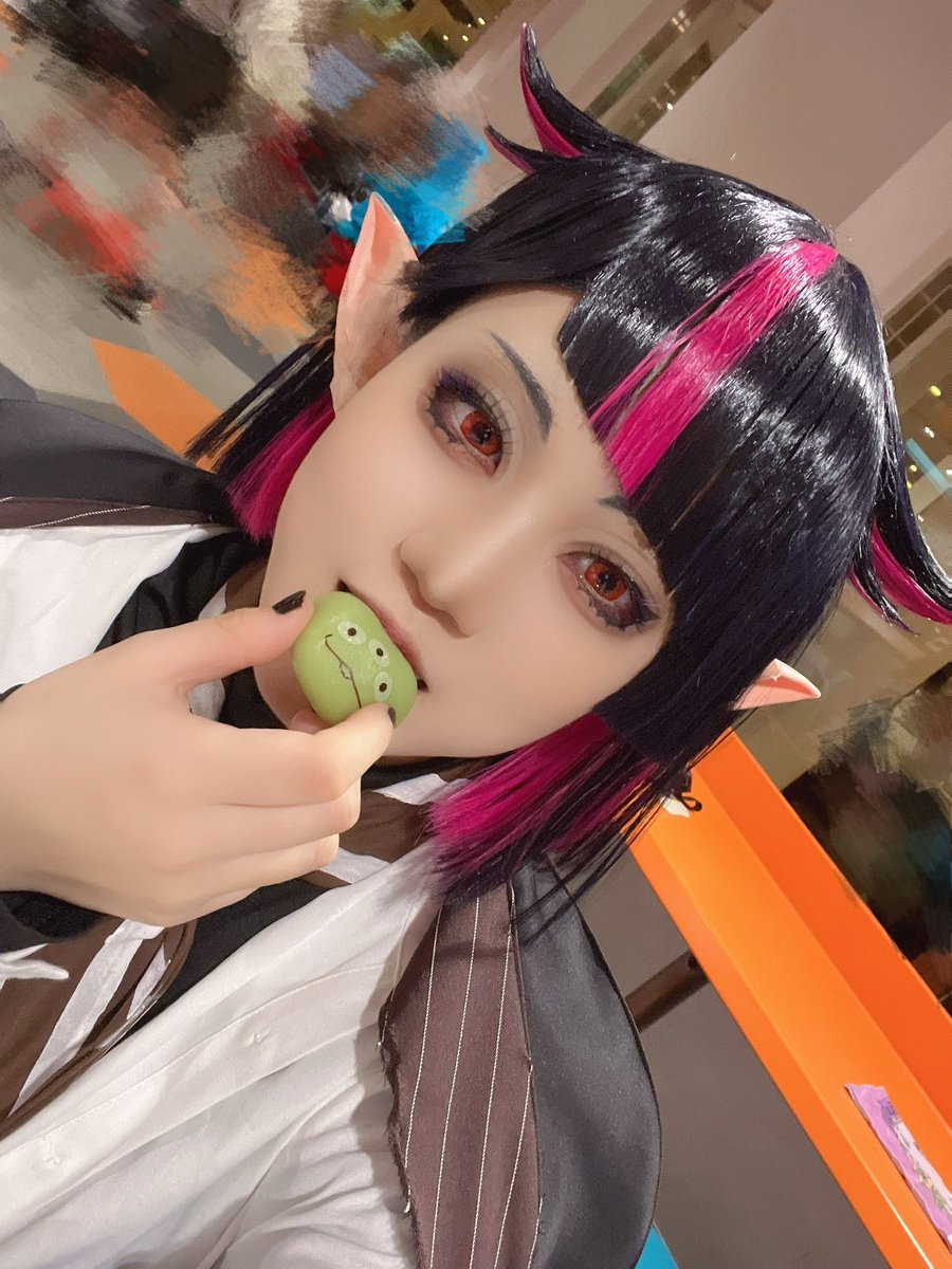 caffeinelove_89's tweet photo. 初仮装失礼します🙇‍♀️
不備あったので上げ直し

 #Dハロ仮装  #Dハロツイステ https://t.co/9B643euNkS