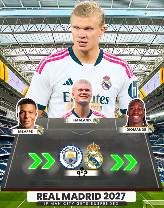 defcentral's tweet photo. ¿Cómo verías que este fuese el tridente del Real Madrid en la próxima temporada con el fichaje de Erling Haaland?

¿Te gustaría o no te encaja?

¡Te leemos! 🤔👇👀 https://t.co/aj0YinDq1O