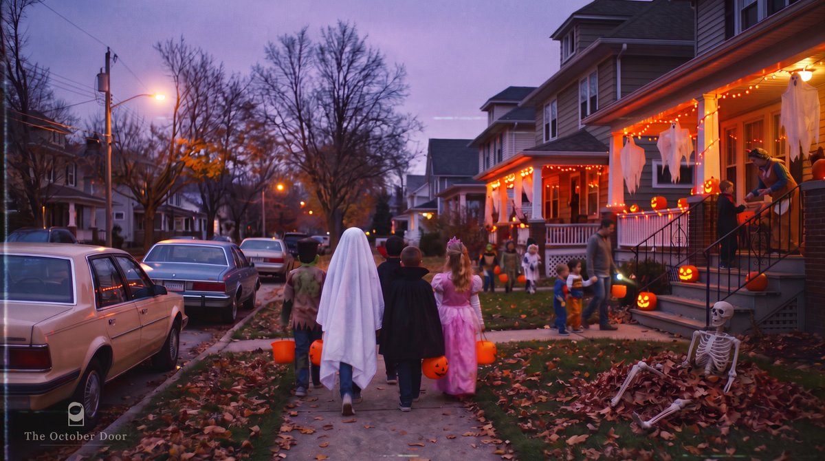 theoctoberdoor's tweet photo. back when the whole neighborhood came alive for one night... https://t.co/PwxYOo2Fup