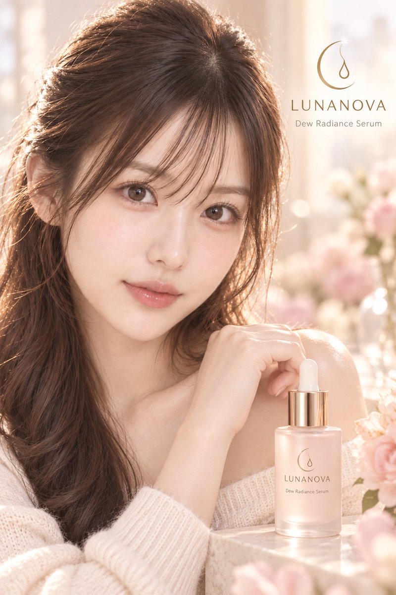 GenAI_study_jp's tweet photo. 夜は、少し大胆な私でいたくて。
朝は、素肌に嘘つきたくなくて。
LUNANOVA、二つの顔。
#AI生成 #AIグラビア #架空広告 #LUNANOVA #香水 #スキンケア #フォトアート https://t.co/4QiZi6wo7W