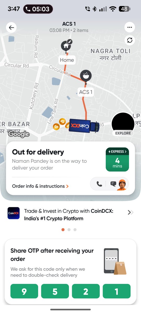 TheFabSohail's tweet photo. Placed an express order at 3:08 PM and it's still delayed way past the delivery window. Customer support is completely unresponsive and not helpful at all. What is the point of paying for "express"? Fix this. @Swiggy @SwiggyCares https://t.co/PxYsuNYoVg