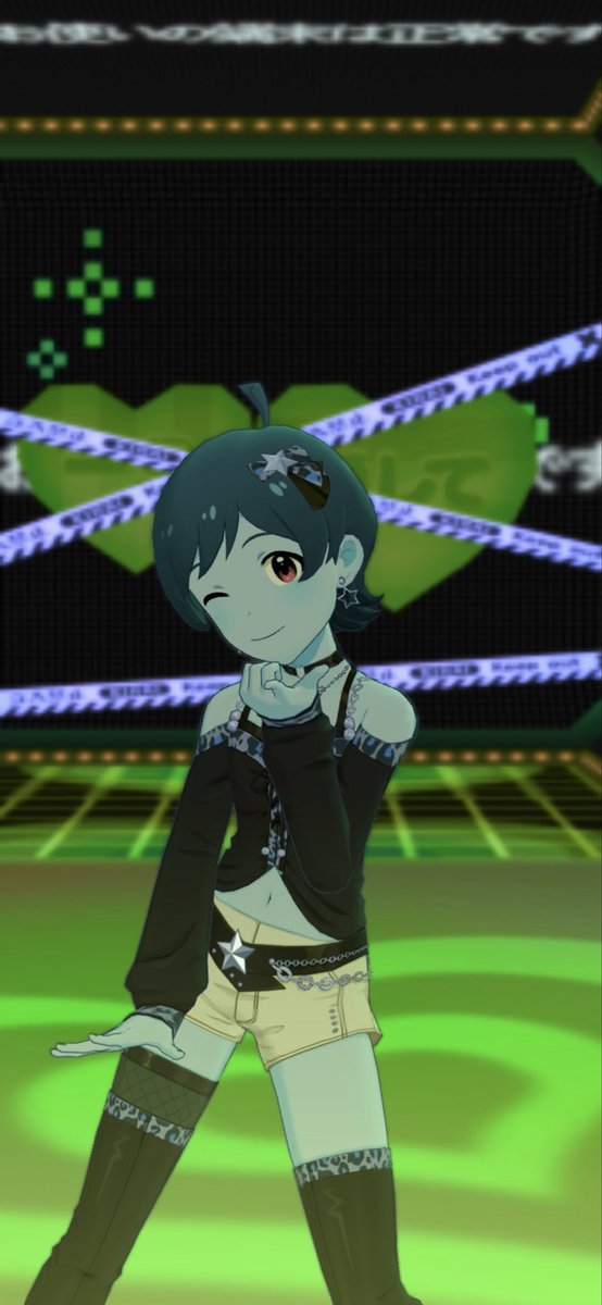 ansa81434456's tweet photo. 緑のフィルタが当たるとひなたの眼が綺麗な赤色になるのが好きです
#ミリシタスクショ夜の1枚 https://t.co/0kOZbqqDYC