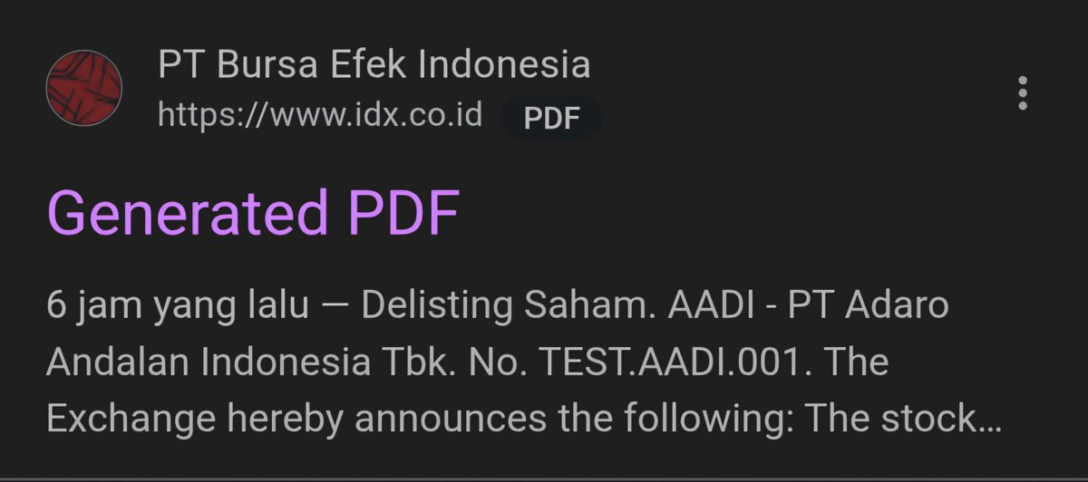 leony_ip's tweet photo. Please pencerahannyaaaa ini knp... dpt dr web idx $AADI delisting beneran?🥲 https://t.co/AjZiNpQkeT