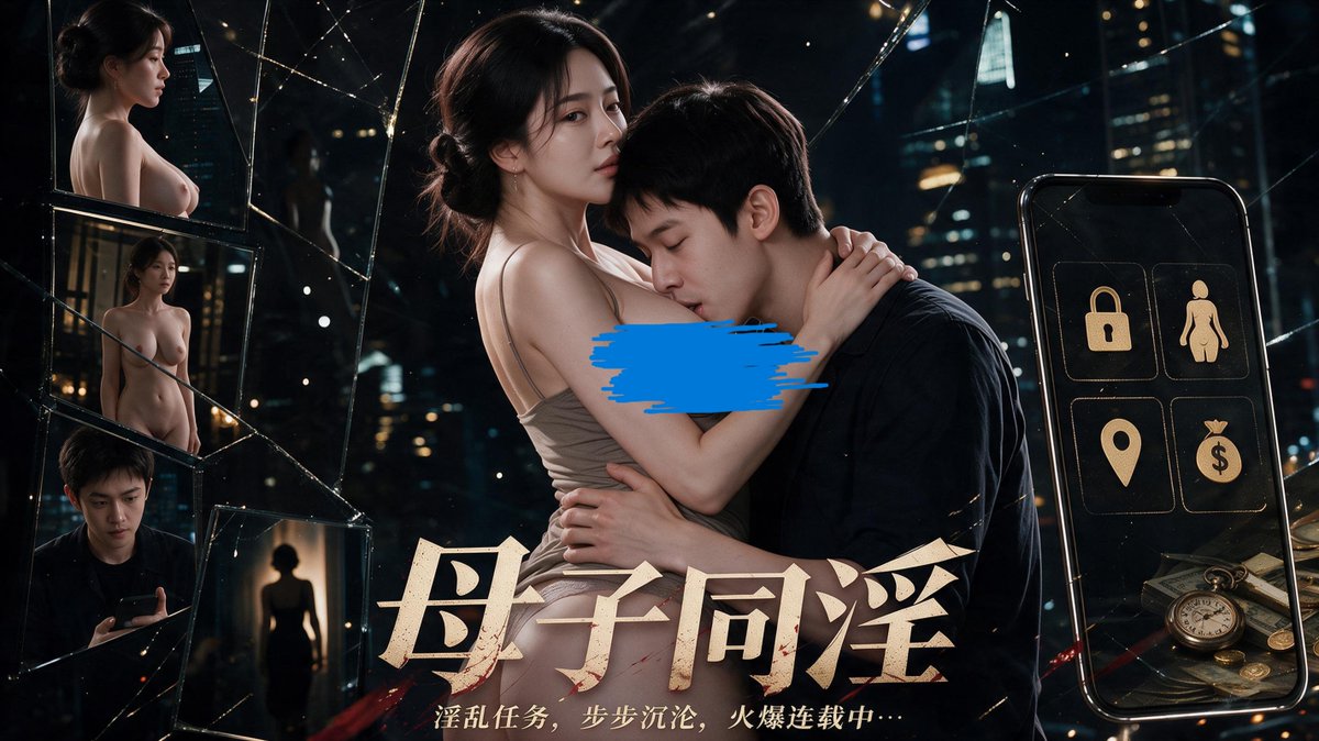 91dsj66's tweet photo. 母子同淫
母亲因裸贷欠下巨额债务，最私密的录像也落入债主手中。
十天内无法还款，录像就会被公开，
为了救母亲，成年儿子加入一个匿名任务平台。只要完成金主发布的“家庭定制任务”，就能获得高额奖金······
https://t.co/f9Gn5rPw8A
#野果短剧 #AI短剧  #AI成人短剧  #母子同淫  #乱伦  #裸贷 https://t.co/JALsiQRZV7
