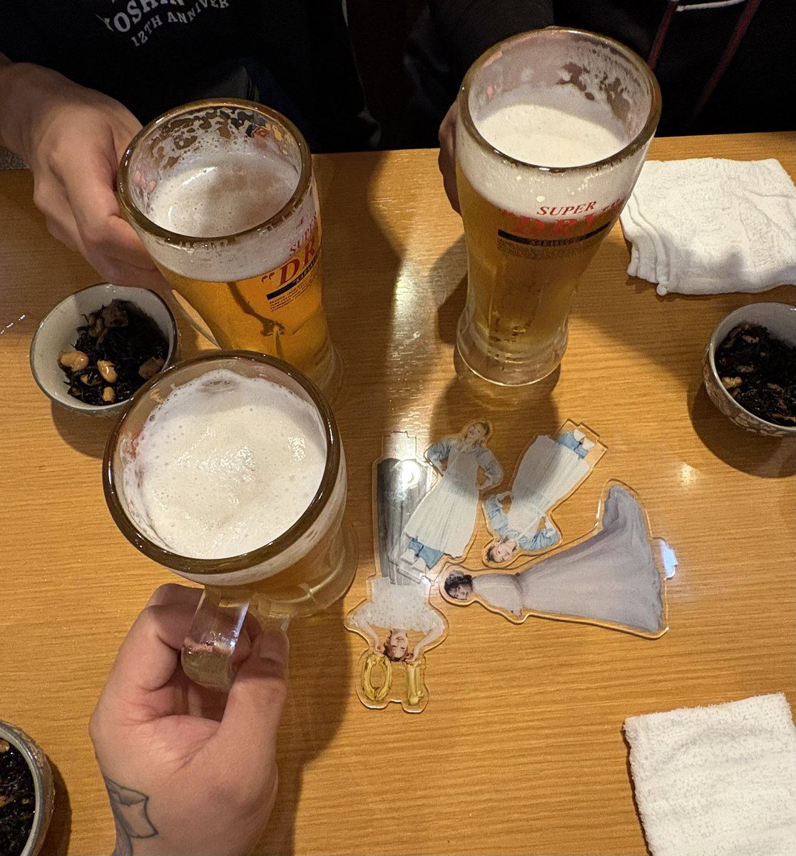 N_gokinjo's tweet photo. ちょっと久しぶりの現場からの初メンでの打ち上げ🍻 https://t.co/X3RV7hLvsw