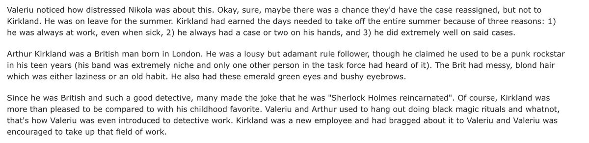 TwT_deer's tweet photo. Imao, punk rockstar who had hobby as perform black magic with his acquaintance and then changed careers path to detective, of fkinf course valeriu(vlad) and arthur know each other. https://t.co/ciTqhY4S56