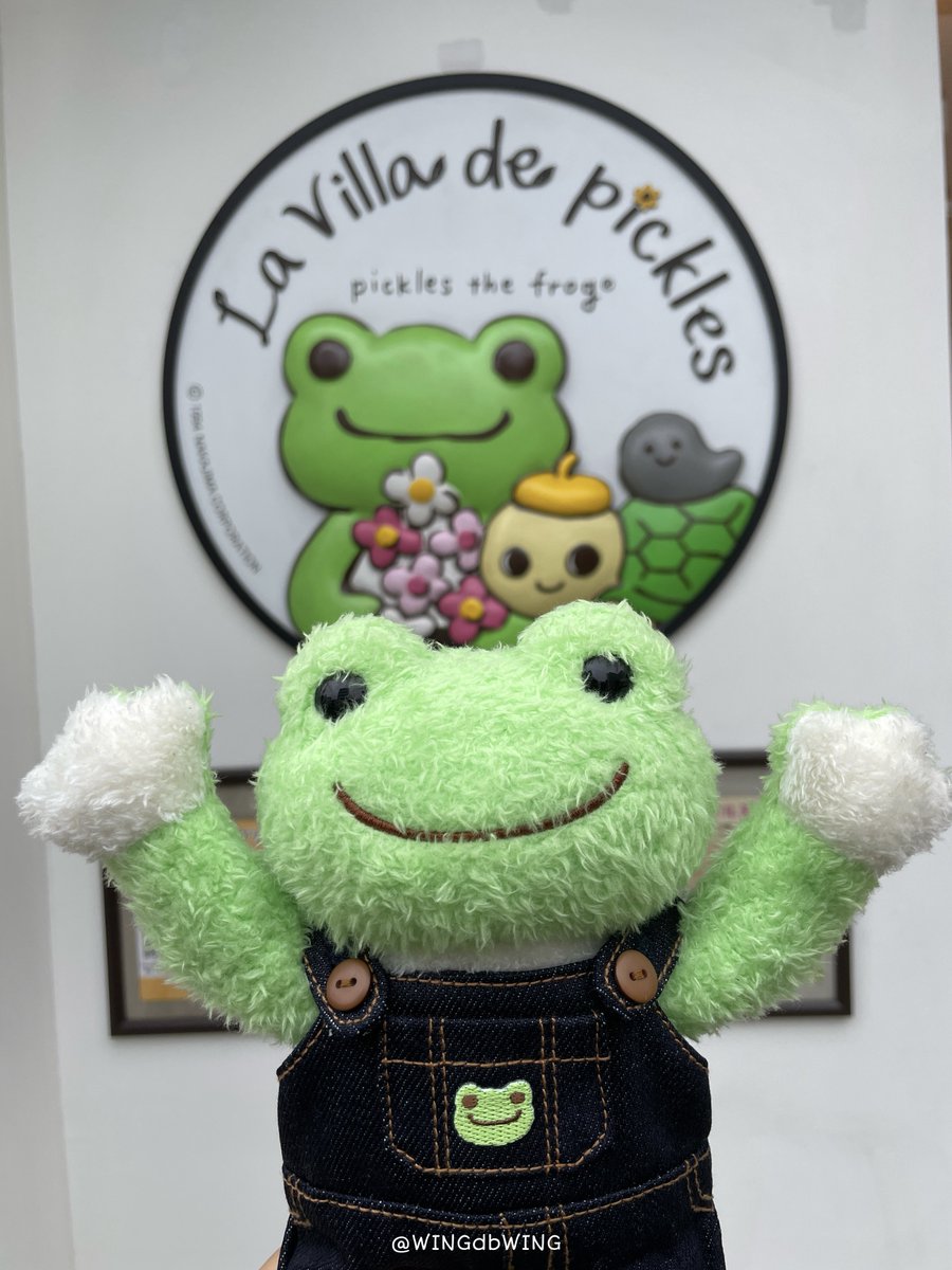 WINGdbWING's tweet photo. かき氷を食べたあと、ハロウ��ンの飾り付けがされたお店に行ってきたケロ🎃🐸

傘が要らないくらいの雨で済みました😊
#かえるのピクルス
#ラヴィラドピクルス https://t.co/VuUoxNqc5x