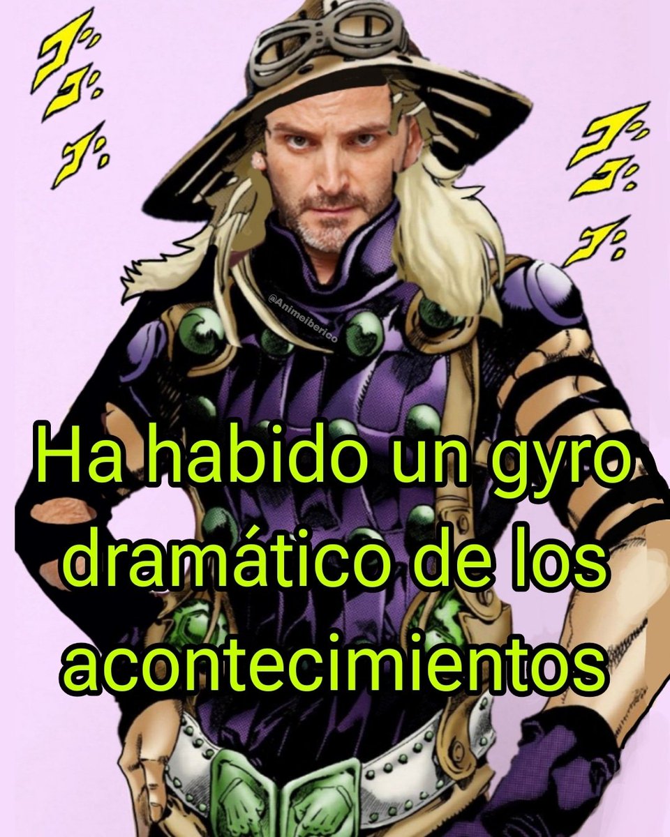 Animeiberico's tweet photo. Con este meme predije totalmente el ending de Steel Ball Run https://t.co/WkNdgljheQ