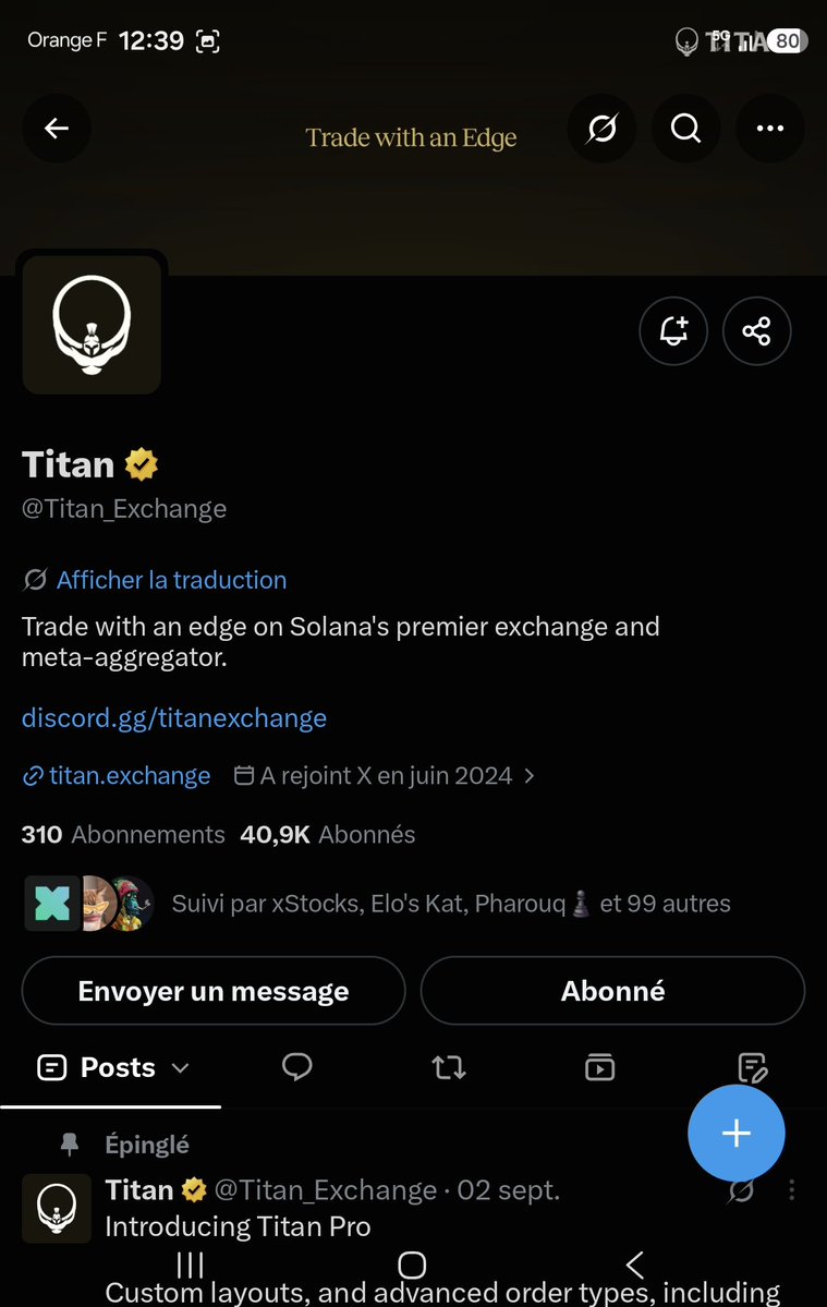FastLife's tweet photo. @0xChevreMiel_ Y a Titan sur Solana, qui est un très bon aggregator, c'est les données defilama que t'as partagé.

Et Titan le 'perp dex privacy' que tout le monde a RT avec son referral qui est sur Canton, en testnet actuellement. https://t.co/CBgbhVP7oI