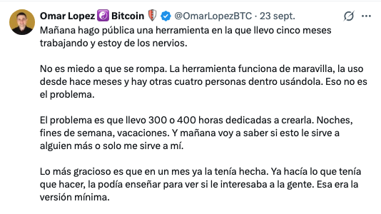 GuilleMellado's tweet photo. No me había pasado nunca que me copiasen así. El cabrón ha copiado hasta el storytelling.

Me pasa un amigo esto: https://t.co/ybc2Jtsra7

Copia exacta de https://t.co/rgKhTZ5KMz

Exacta, hasta los textos de la web, y la estructura. Me meto en el perfil del iluminati y me encuentro esta retórica.

Excelente trabajo de investigación @OmarLopezBTC. "300 o 400 horas" de copiar, supongo.

Herramientas como Yapto hay decenas. Cualquiera medio avispado con una buena suscripción de IA se puede hacer una herramienta similar para él. Pero cabrón, si vas a sacar algo igual, hazlo tuyo.

O tápate un poco, vamos.

Feliz finde a todos.