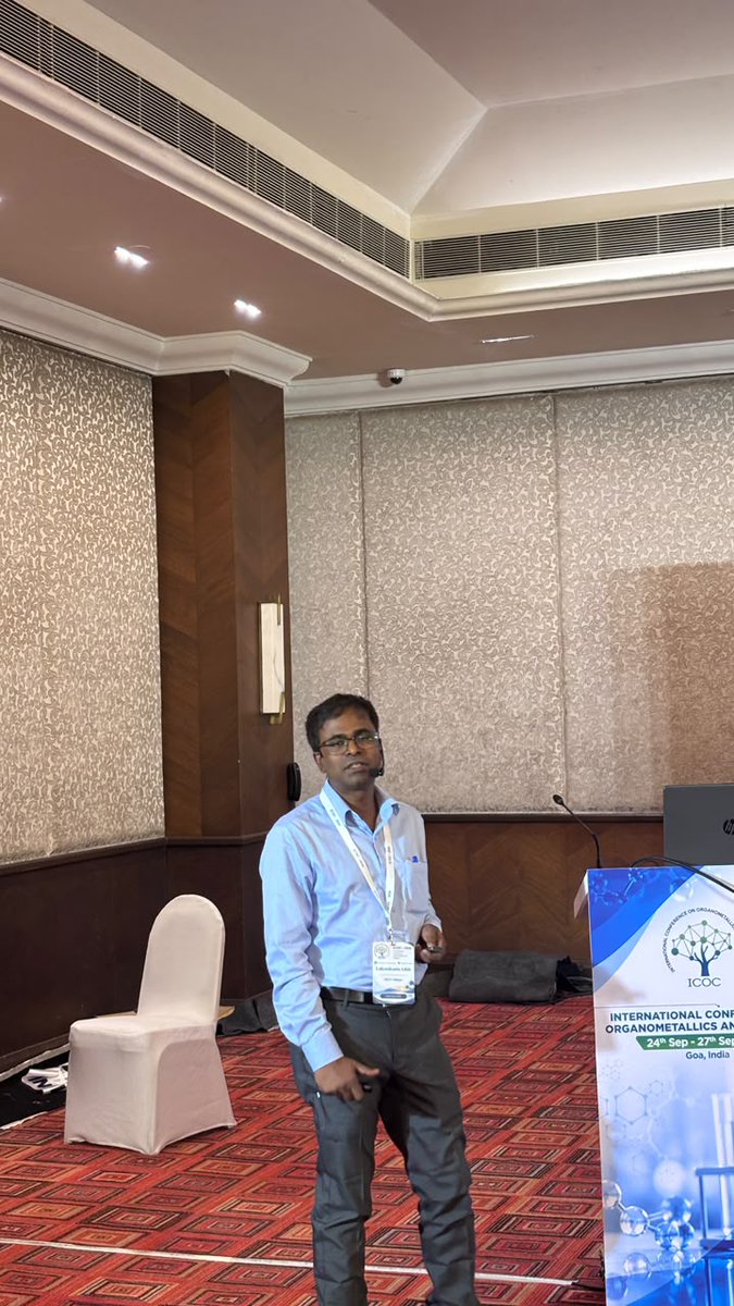 icoc_2026's tweet photo. 🎤✨ Science, ideas, and inspiring insights! Prof. Laksmikanta Adak is delivering an engaging Invited Lecture at #ICOCIV2026, sharing fascinating chemistry and fresh research perspectives with the audience. 🔬🧪 https://t.co/PcH85ZMskE
