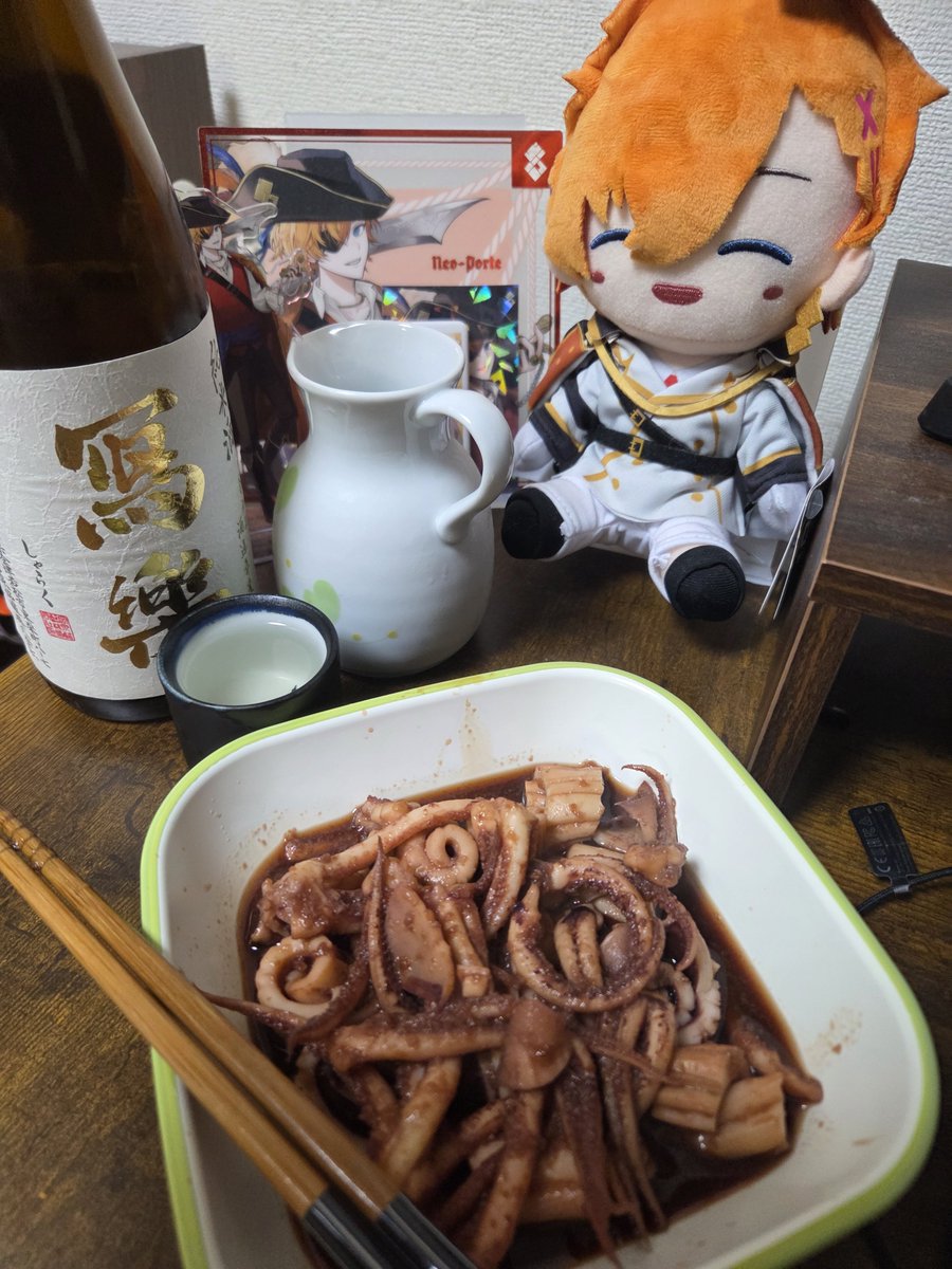 NIRA1007's tweet photo. 幸せの時間
写楽とイカ焼き https://t.co/QEOkCrEtZ6