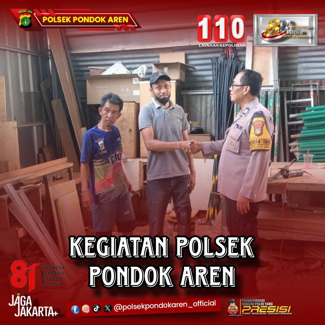 Aren_Sector's tweet photo. Bhabinkamtibmas Polsek melaksanakan Sambang warga dalam rangka kondusifitas kewilayahan Jurangmangu barat  Pondok aren.

#PolsekPondokAren 
#LayananPolisi110 https://t.co/QG8MmPzTlS