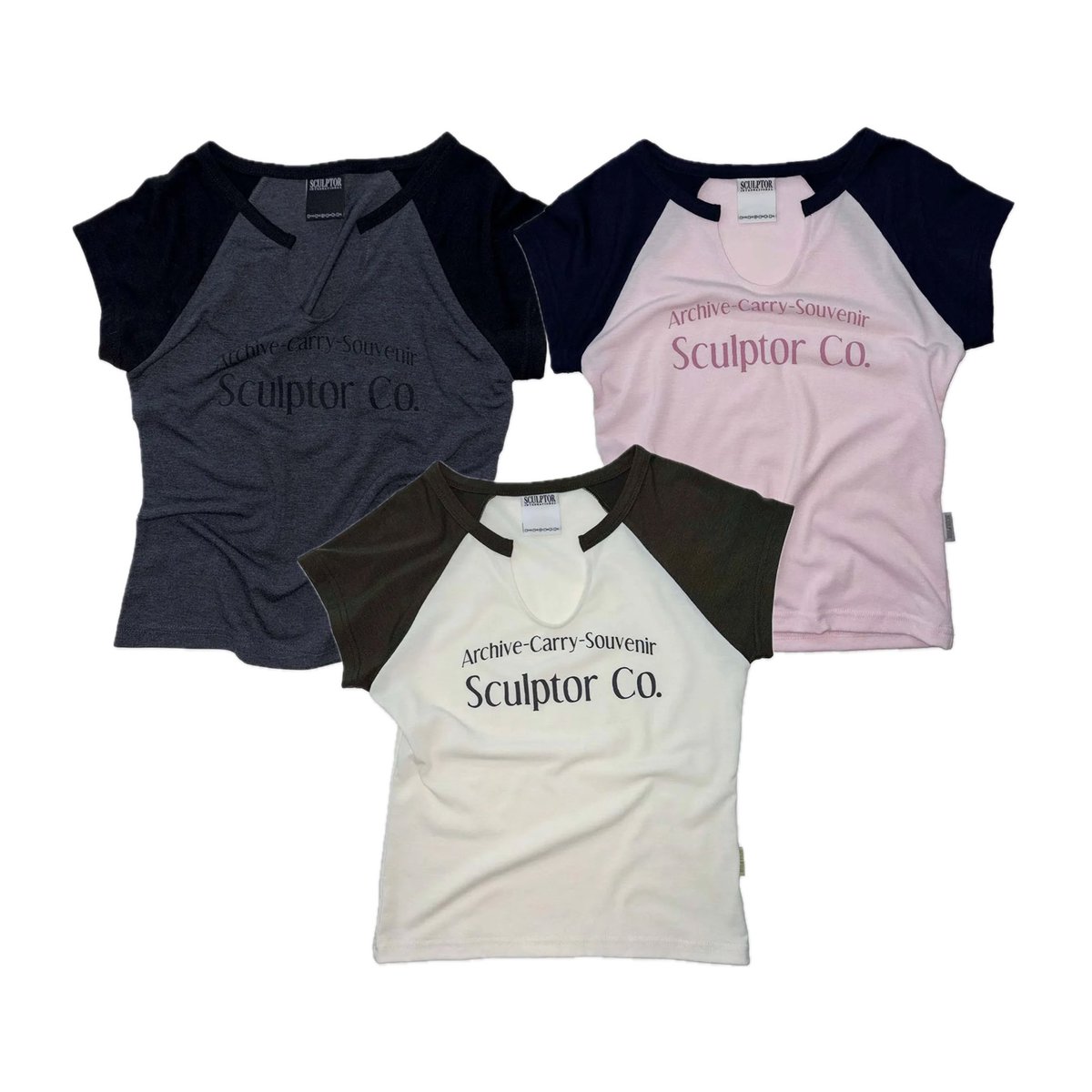 Aom_bf's tweet photo. sculptor archive raglan tee sale 40% 🧦🤍 — 1,130฿ free ems ส่งแอร์ทั้งสามสีค่า ੈ✩‧₊˚ https://t.co/CZh3jNKIVi