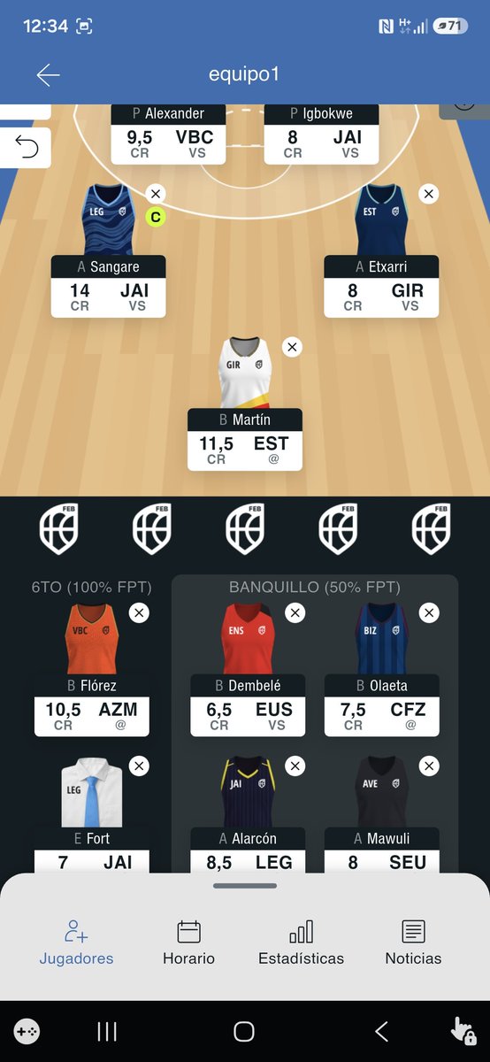 AlexAndreu10461's tweet photo. Ale, pues ya tengo mis tamagochis para el #fantasyFEB de #LFEndesa https://t.co/a2Vohm3GH0