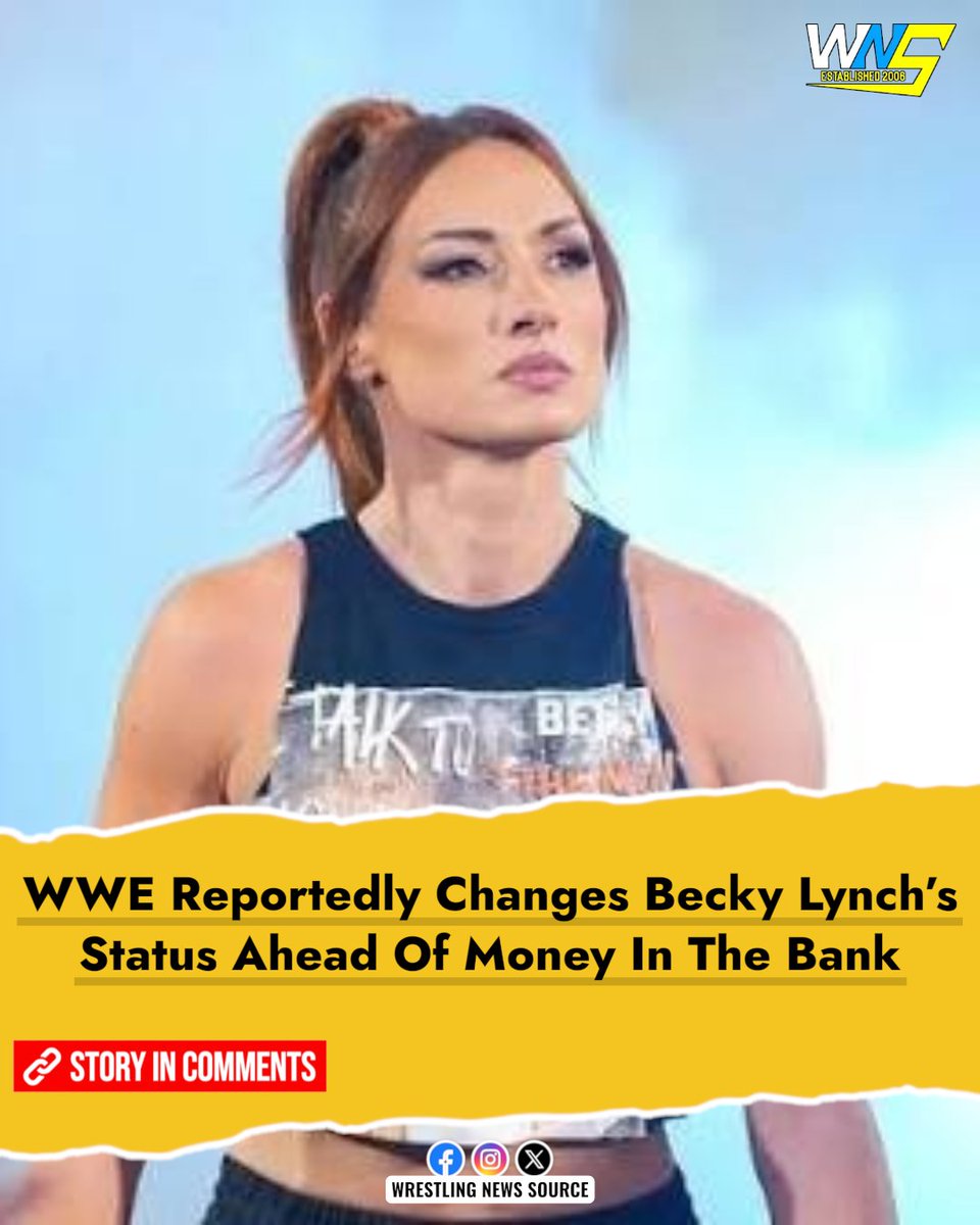 WNSource's tweet photo. A new backstage report has put Becky Lynch’s WWE direction in the spotlight 👀 With Money in the Bank approaching, what could be next for The Man?

READ MORE @ WNS: https://t.co/2jY2HDfXc4 #WWE https://t.co/Lpp3kKIwDA
