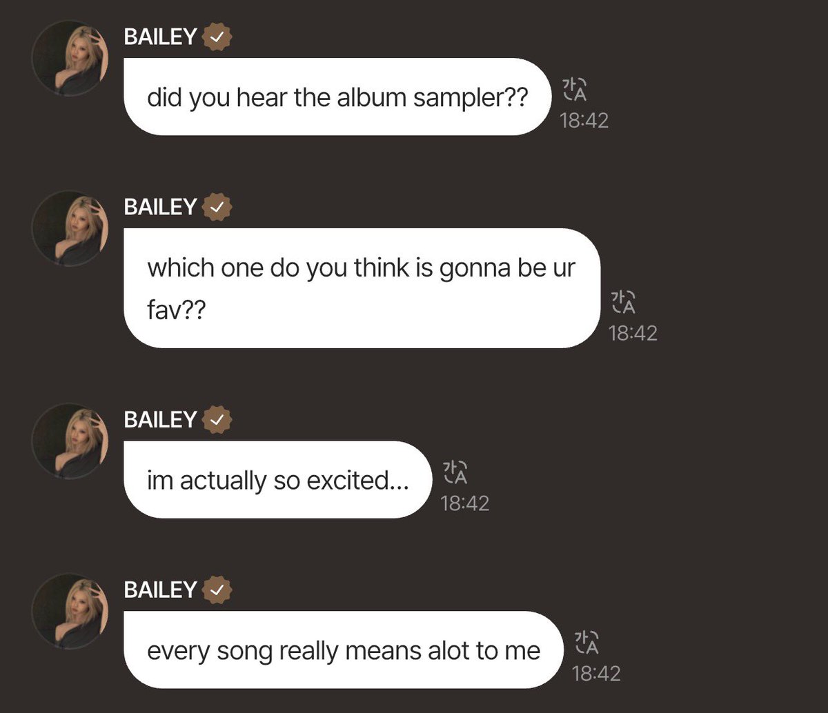 BAILEYBREWW's tweet photo. 260926 | [dayoff] PLAYGROUND 🐝

💛: did you hear the album sampler??
💛: which one do you think is gonna be ur fav??
💛: im actually so excited…
💛: every song really means alot to me

#BAILEY #베일리 
#ALLDAYPROJECT #올데이프로젝트 https://t.co/L5jsZl9Bx7