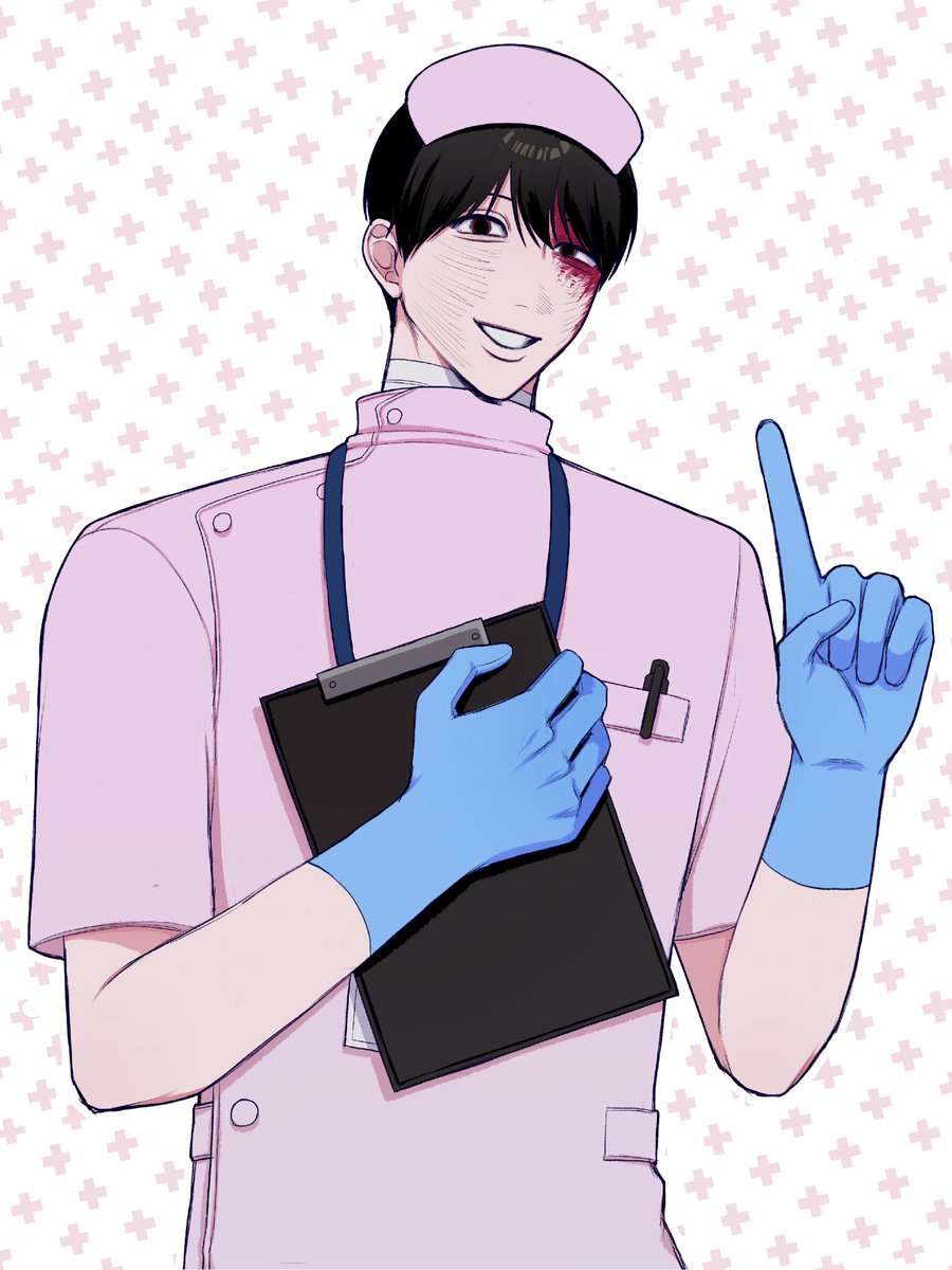ebi__maro's tweet photo. ⚠️女装・捏造衣装⚠️
動画で使ったナースホウカさんとヒラガイさん💉  #ドムドムチーチー https://t.co/WNobNuCKCI