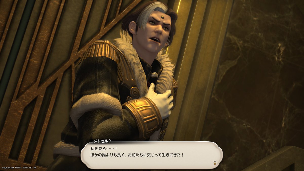 hisui_dq10's tweet photo. 人に混ざって生きてきたからこそ古代人との違いに余計にがっかりするということを繰り返してのこのエメトセルクの絶望と執念がすごく好きだった https://t.co/Jw9DCepgBq