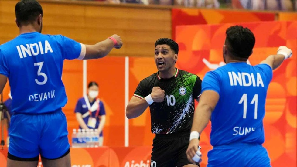 Khabarfast's tweet photo. Asian Games 2026: आखिरी पलों तक रोमांच, फिर भारत का कमाल; ईरान को हराकर कबड्डी में जीता गोल्ड
https://t.co/Lu9TyKAWBb
#GoldenDouble #AsianGamesGold #KabaddiVictory #IranVsIndia #AichiNagoya2026 #SportsNews https://t.co/BW2Px9IxHV