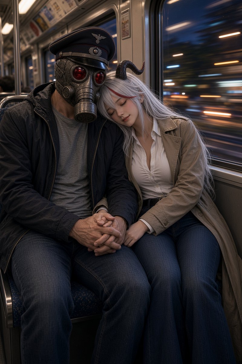 warsmithandrath's tweet photo. Wrapping up the say and she fell asleep on the train... but a worth while day none the less. #AzurLaneFanart #AIart️️️️️️️️️️️️️️️️️️️️️️️️️️️️️️️️️️️️️️️️️️️️️️️️️️️ #Ägir https://t.co/L88hMamjez