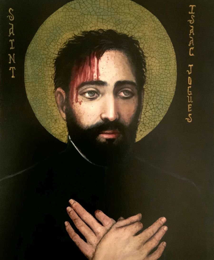 FishEaters's tweet photo. September 26 is the Feast of Saints Isaac Jogues, John de Brébeuf, and Companions (the "North American Martyrs" or "Canadian Martyrs") -- some of the bravest men you will *ever* read about. Do so at FishEaters (and find ways to celebrate their feast as well):

https://t.co/H0JmKMa5yK