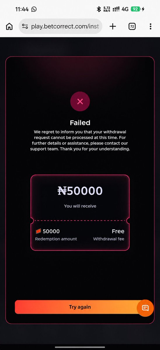 yimscorowon's tweet photo. Day 9 of trying to withdraw my money from betcorrect and they keep failing it and making new excuses after proving My ID Card and bank statements to them as requested @BetcorrectNG  @Yrnpoka @Afc_saks1 @BETFUSE1 @Mrbankstips https://t.co/hZWab3IPES