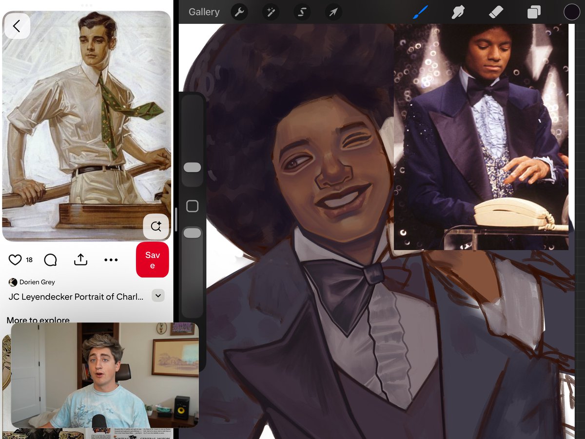 adriendotexe's tweet photo. we’re all just blocking the street #MJart #michaeljackson #mjtwt https://t.co/QpqBL8bHsy
