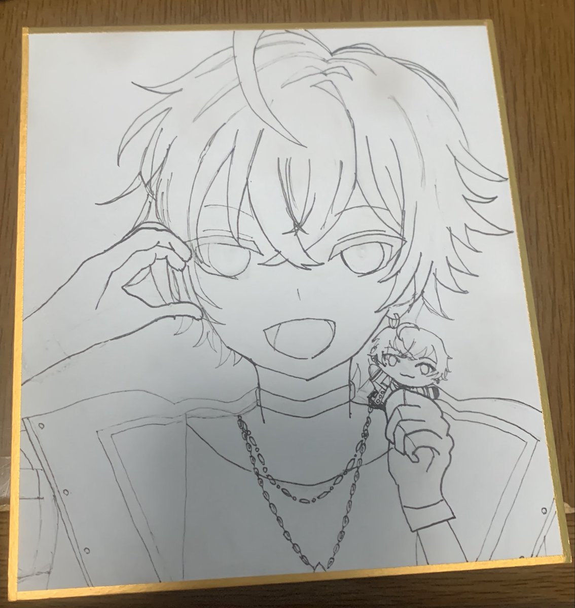 miku_s2r's tweet photo. いろいろ気づいて直した線画
思ったより目立ってなくて安心
#しおんあーと #心音くん https://t.co/JpRmBVE3BH