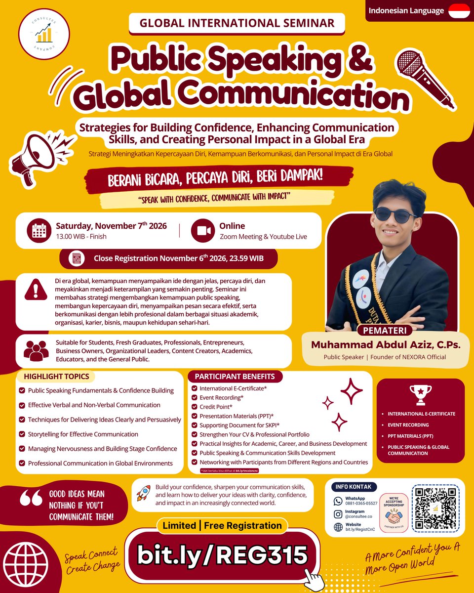 infokupedia's tweet photo. 🔥 Kalau kesempatan upgrade skill GRATIS sudah ada di depan mata, jangan tunggu sampai kesempatan itu hilang!

📸 Instagram: @consultee.co

📞 WA Admin: 0881-0365-05527

https://t.co/HXNQUGNNT5 https://t.co/X9rbL2Yi7o