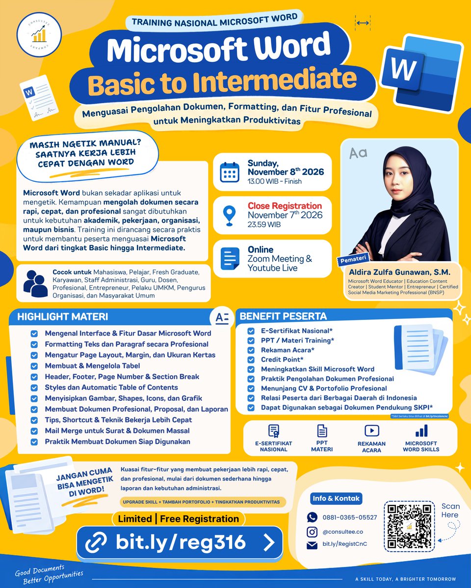 infokupedia's tweet photo. 🔥 Kalau kesempatan upgrade skill GRATIS sudah ada di depan mata, jangan tunggu sampai kesempatan itu hilang!

📸 Instagram: @consultee.co

📞 WA Admin: 0881-0365-05527

https://t.co/HXNQUGNNT5 https://t.co/X9rbL2Yi7o