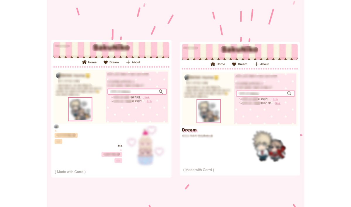 cocoboll_carrd's tweet photo. #rt #commission #carrd
carrd 페이지 제작 커미션입니다!
일정 작업 수마다 rt 추첨으로 무료로 한 분 페이지 작업해 드리겠습니다~!! 자세한건 아래 인포 확인 부탁드립니다.
info - https://t.co/RiOl276yer
crepe - https://t.co/2dtTIOiRDD https://t.co/wc6RHDpKYQ