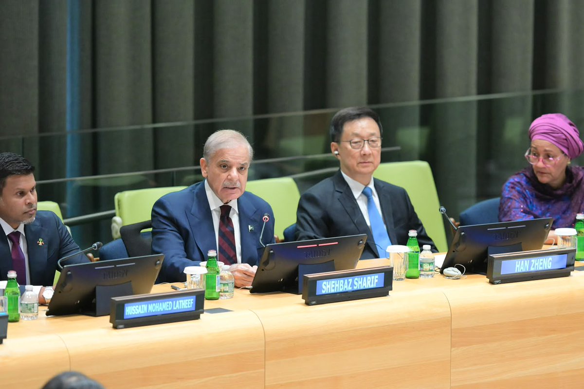 Pakistan's Prime Minister Shehbaz Sharif Champions Global Development at High-Level Meeting in New York