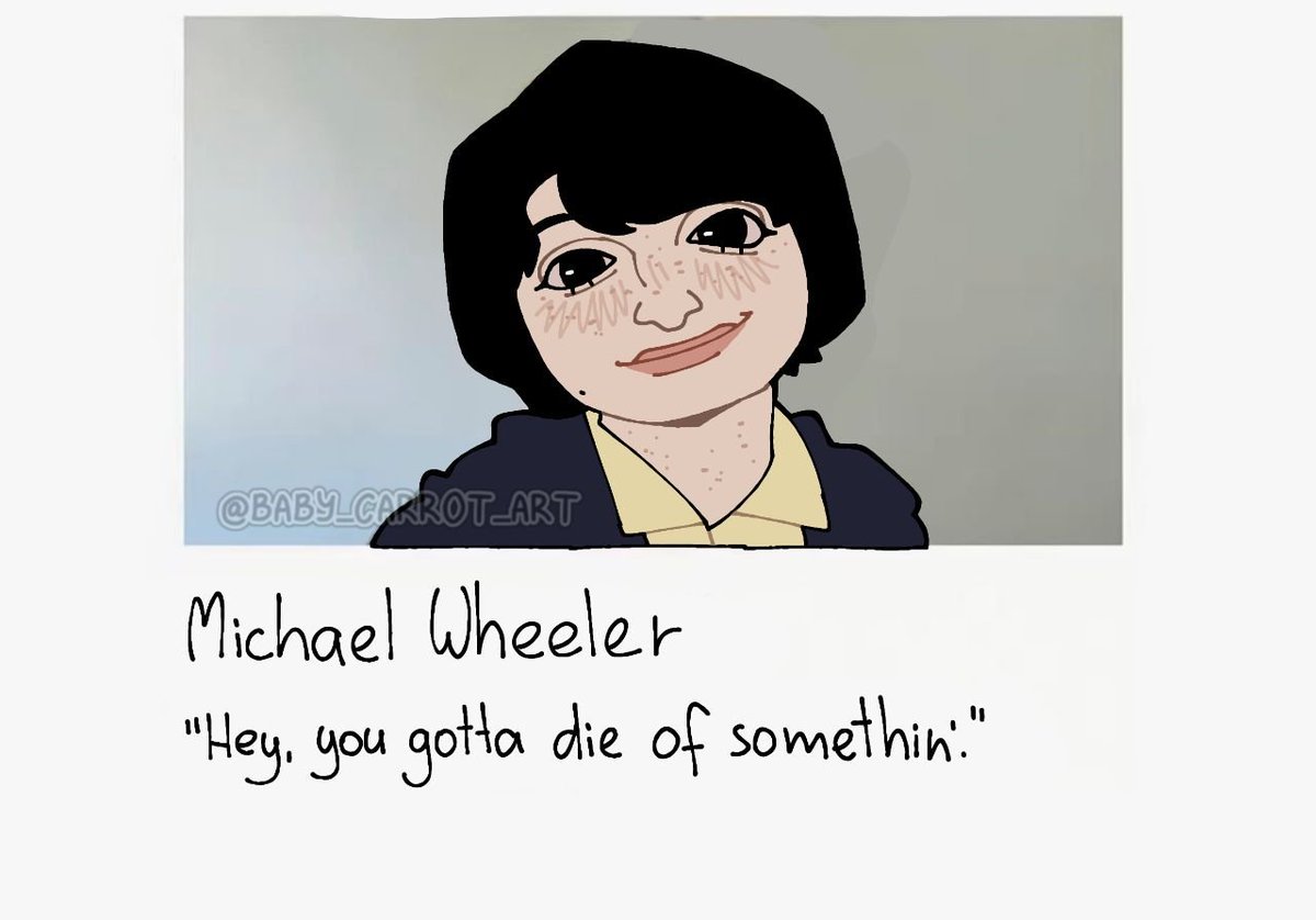 baby_carrot_art's tweet photo. Did a few more. I actually rlly love Mike's stupid expression on the first one
#byler #mikewheeler #willbyers https://t.co/Bh8XceXngu
