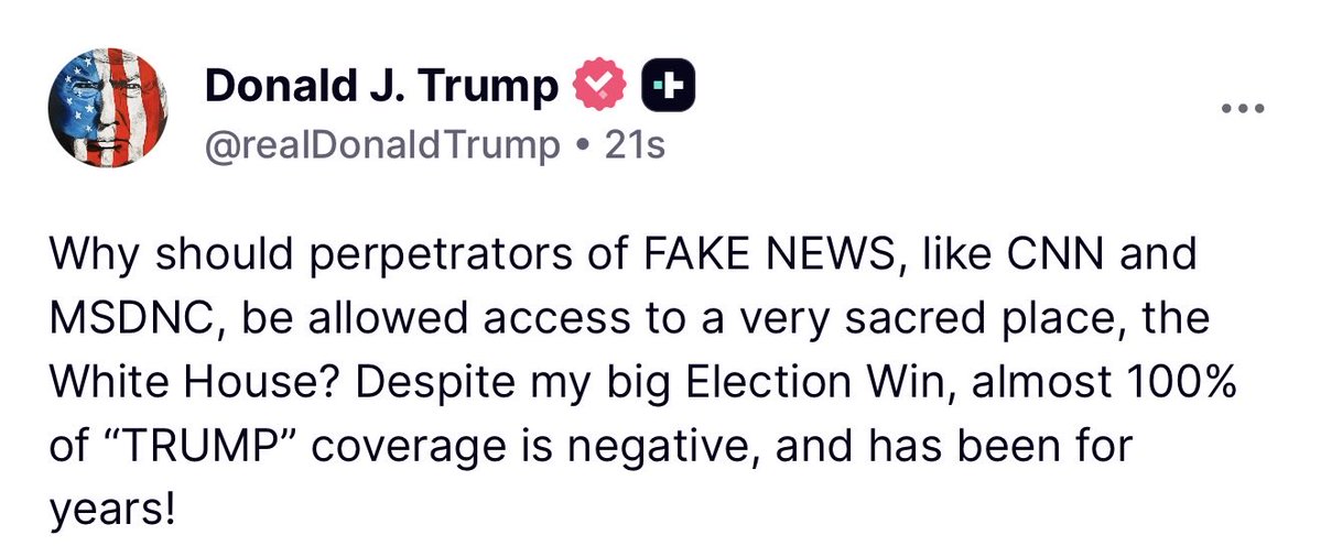 MAGAVoice's tweet photo. LMAO 🤣 President Trump is now tripling down on EXPOSING Fake News CNN and MSDNC 🔥 

LOVE IT https://t.co/0atrBV1gAZ