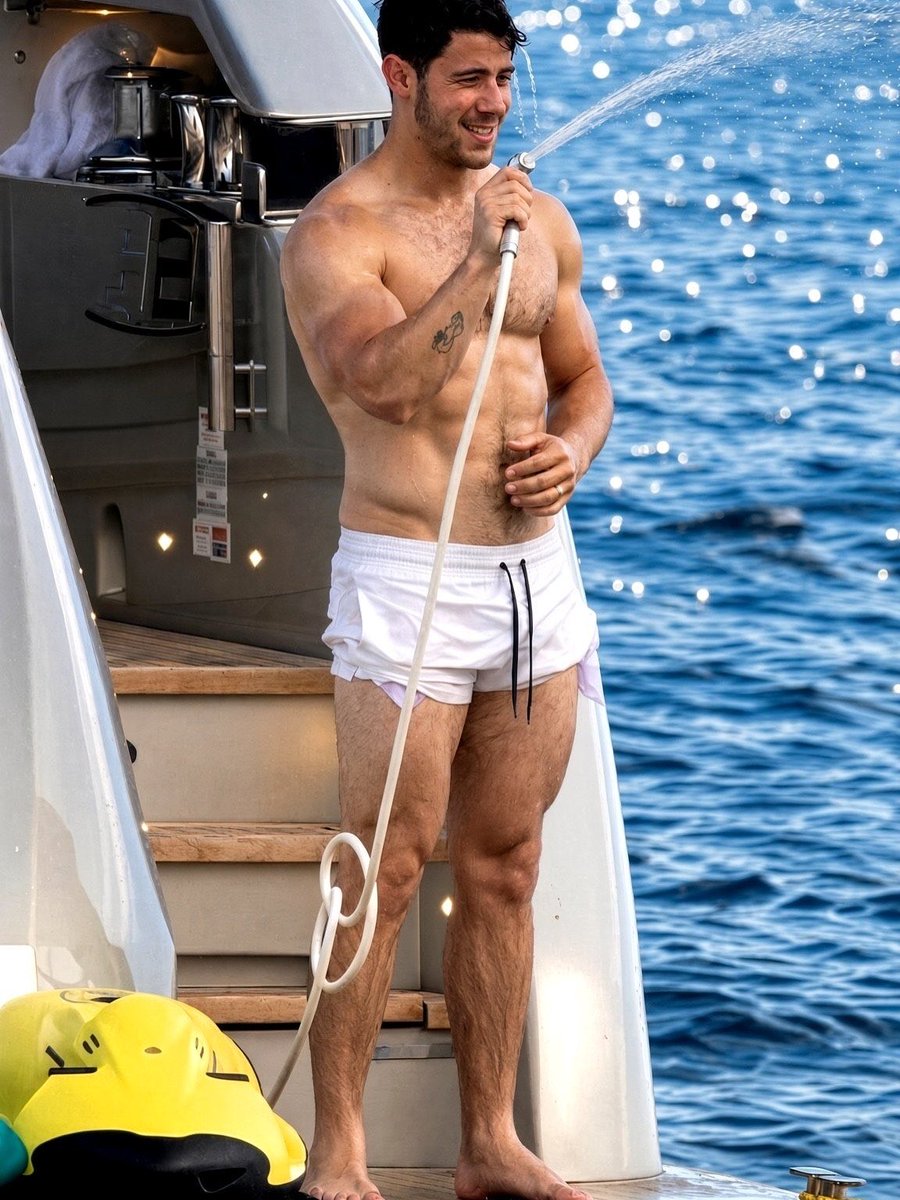 CrimsonHea4rt's tweet photo. Shirtless Nick Jonas making the open sea look even better 😍 https://t.co/WmnzwdAWdB