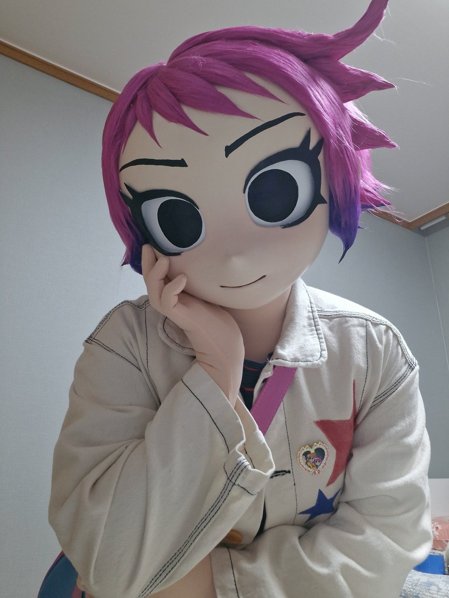 muk_pal8's tweet photo. 완성!!💖💜 #kigurumi #ramonaflowers #animegao #Scottpilgrim #키구루미 https://t.co/dHatxE2R3V