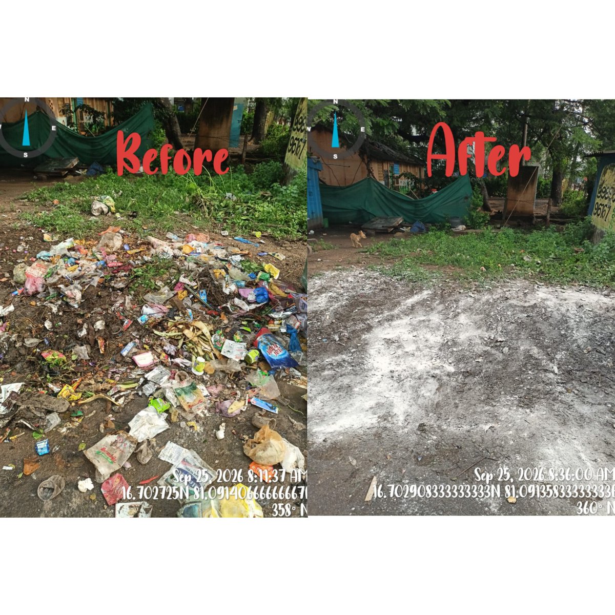 elurumc's tweet photo. 🧹As part of the #SwachhataHiSeva program, @EluruMC sanitation teams conducted a targeted sanitation drive across Circles today.
*Complete garbage lifting across primary spots.
*Drain desiltation for unobstructed water flow.
Let's work together to keep Eluru clean &amp; green! https://t.co/M4rbBMgZGy